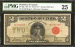 CANADA. Dominion of Canada. 2 Dollars, 1923. DC-26g. PMG Very Fine 25.