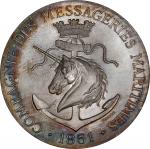 FRANCE. Maritime Messingers Silver Medal, "1851". NGC MS-65.