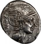 ROMAN REPUBLIC. L. Flaminius Chilo. AR Denarius, Rome Mint, ca. 109/8 B.C. NGC Ch VF.