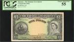 BAHAMAS. Bahamas Government. 1 Pound, 1936. P-15d. PCGS Choice About New 55.