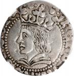 SPAIN. Aragon. ND (1479-1516). Barcelona Mint. Ferdinand II. NGC Genuine--Clipped.