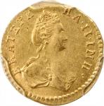RUSSIA. 1/2 Ruble (Poltina), 1777. Catherine II (the Great) (1762-1796). No Mintmark. PCGS AU-58 Sec