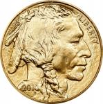 2010 One-Ounce Gold Buffalo. First Strike. MS-70 (PCGS).