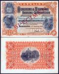 1909 (January 1) The Hongkong & Shanghai Banking Corporation, Specimen $100 (Ma H30s; Cribb 2.46; HK