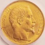 フランス (France) ナポレオン3世 無冠像 20フラン金貨 1859年(A) KM781.1 ／ Napoleon III 20 Francs Gold