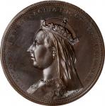GREAT BRITAIN. Victoria Golden Jubilee Bronze Medal, 1887. PCGS SPECIMEN-66 Gold Shield.
