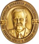 Undated American Ordnance Association, General Leslie R. Groves Award Medal. Gold. Awarded to Paul A