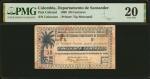 COLOMBIA. Departmento de Santander. 50 Centavos, 1899. P-Unlisted. PMG Very Fine 20.