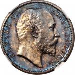 INDIA. Rupee Restrike, 1907-B. Bombay Mint. NGC PROOF-66.