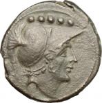 Greek Coins, Northern Apulia, Luceria. AE Quincunx, c. 211-200 BC. HN Italy 678. 15.64 g.  26 mm.  极