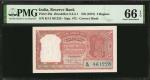 INDIA. Reserve Bank of India. 2 Rupees, ND (1957). P-29a. PMG Gem Uncirculated 66 EPQ.