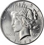 1928 Peace Silver Dollar. MS-64+ (PCGS).