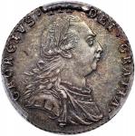 1787年大英帝国六便士银币，PCGS MS62