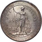 1901-B英国贸易银元，PCGS UNC Detail有清洗，#43868173