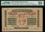 Government of India, 5 rupees, 9 March 1922, serial number GD/93 145122, (Pick A6h, Razack-Jhunjhunw