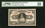 NETHERLANDS INDIES. Muntbiljet. 1 Gulden, 1919-20. P-100. PMG Very Fine 25.
