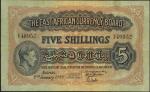 East African Currency Board, 5 shillings, Nairobi, 2 January 1939, serial number M/3 40952, dark bro