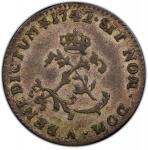 1742-A Sou Marque. Paris Mint. Vlack-21b. Rarity-6. Second Semester. AU-50 (PCGS).