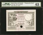 SPAIN. Banco de Espana. 100 Pesetas, 1903. P-53pp. Progressive Proof. PMG Choice Uncirculated 63.