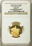 People s Republic Proof gold 100 Yuan 1987 PR68 Ultra Cameo NGC, KM176. From the historical figures 