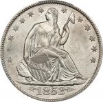 1853 Liberty Seated Half Dollar. Arrows and Rays. WB-101. MS-65 (PCGS).