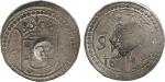 COINS, 钱币, INDIA – PORTUGUESE INDIA, 印度 - 葡属, Galle: Silver 2-Tangas, Goa, 1641, Obv countermarked G