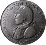 1789 (ca. 1792) Washington Born Virginia Copper. Legend Reverse. Musante GW-33, Baker-60, W-10730. S