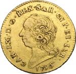 Casa Savoia - Regno di Sardegna - Regno di Italia, Carlo Emanuele III (1730-1773).. Mezza doppia 175
