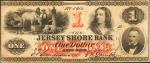 Jersey Shore, Pennsylvania. Jersey Shore Bank. Jan. 4, 1861. $1. Very Fine.