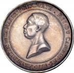 Cambodia, Silver Sisowath Funeral Medal, (4 Francs), 1928, weight 15.68g,(LEC-139, Gad.29), NGC MS 6