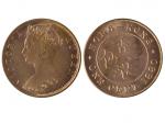 1880年香港一仙铜币，未使用