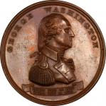 Circa 1876 Independence Hall medal. Bust right. Musante GW-908, Baker-392A, HK-40. Copper. MS-62 BN 