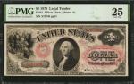 Fr. 21. 1875 $1 Legal Tender Note. PMG Very Fine 25.