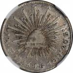 MEXICO. Real, 1844-Ca RG. Chihuahua Mint. NGC VF-35.