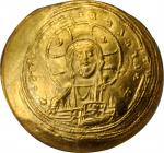 CONSTANTINE IX MONOMACHUS, 1042-1055. AV Histamenon Nomisma, Constantinople Mint, 1049-1053. ICG AU 