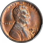 1916-D Lincoln Cent. MS-64 RB (PCGS).