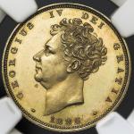 GREAT BRITAIN George IV ジョージ4世(1820~30) Sovereign 1826 NGC-PF64 Ultra Cameo Proof UNC+