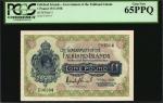 FALKLAND ISLANDS. Government of the Falkland Islands. 1 Pound, 1938. P-5. PCGS Currency Gem New 65 P