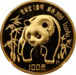 1986年熊猫P版精制纪念金币1盎司等5枚 NGC PF 67