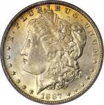 1887/6-O Morgan Silver Dollar. VAM-3. Top 100 Variety. MS-64 (PCGS).