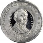 1876 Samuel J. Tilden Satirical Political Medal. DeWitt-SJT 1876-7. White Metal. 31 mm. MS-66 DPL (N