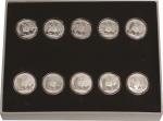 2011年熊猫纪念银币1盎司共10枚 完未流通