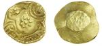 India, Yadavas of Devagiri, Singhana (1200-47), uniface gold Padmatanka, 3.82g, four punch-marks aro