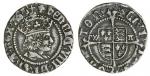 Henry VIII (1509-47), first coinage, Halfgroat, Canterbury under Archbishop Warham, IIb, 1.27g, m.m.