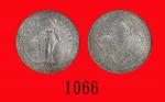1929(B)年英国贸易银圆British Trade Dollar， 1929B (Ma BDT1)  PCGS Genuine， Cleaning - UNC Details 金盾真币