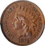 1874 Indian Cent. MS-63 BN (PCGS).