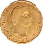 MEXICO. Empire of Iturbide. 8 Escudos, 1823-MoJM NGC EF Details--Excessive Surface Hairlines.