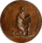 Great Britain--Middlesex. Undated (1790s) Am I Not a Man and a Brother Halfpenny Token. D&H-1037. Co