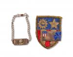 民国抗战时期飞虎队银质手链及肩章各一件，保存完好 RMB: 2,000-3,000      
