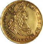 GERMANY. Frankfurt. Medallic 5 Ducat, ND (1658). Leopold I (1658-1705).